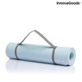 Covoras de yoga antiderapant cu linii de pozitie si ghid de exercitii, Asamat InnovaGoods, 182x60 cm