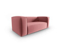 Canapea 2 locuri, Mackay, Cosmopolitan Design, 150x94x73 cm, catifea, roz somon