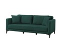 Canapea WESTOR, Pandia Home, 205x95x80 cm, lemn, verde inchis