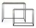 Set 2 console Tahir, Bizzotto, 100x29x82 cm, aluminiu/otel