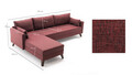 Coltar, Balcab Home, 825BLC1520, Lemn / MDF, Rosu claret