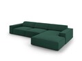 Coltar dreapta 4 locuri, Jodie, Micadoni Home, BL, 284x166x70 cm, poliester, verde