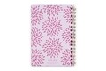 Carnet cu spirala, Smile Sparkle Shine, Tri-Coastal Design, 18 x 21.5 cm, roz/auriu