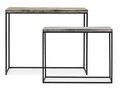 Set 2 console Amira, Bizzotto, 99x29x85 cm, otel/aluminiu