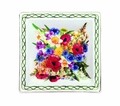 Platou pentru servire Fiori Di Campo, Brandani, 18.5 x 18.5 x 4.5 cm, portelan