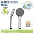 Para de dus Water Saving, Wenko, 9.5 cm, ABS, gri/argintiu lucios