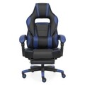 Scaun gaming, Rayan, L.70 l.69 H.122-130, piele ecologica/plastic/metal, albastru/negru