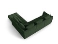 Coltar modular dreapta 4 locuri, Bloom-86, Micadoni Home, 316x310x95 cm, tesatura structurata, verde muschi