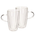 Set 2 cani Cembra, Homla, 330 ml, sticla, transparent