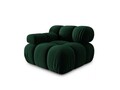 Modul canapea stanga 1 loc, Bellis, Micadoni Home, BL, 94x94x63 cm, catifea, verde bottle