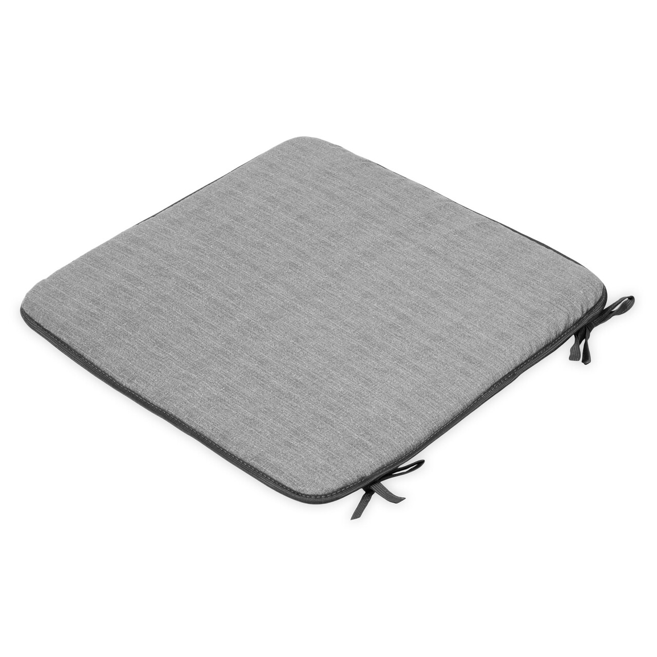 Perna patrata scaun Basic Grey, 40x40x2 cm, poliuretan/poliester, gri - 1 | YEO