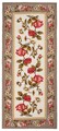 Covor pentru bucatarie Flowers, Decorino, 50x120 cm, poliamida, alb/bej