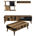 Set mobilier living, Hommy Craft, Madrid, Nuc / Negru