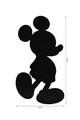 Decoratiune luminoasa LED, Mickey Mouse, MDF, 60 LED-uri, Rosu