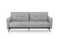 Canapea extensibila Ron Sofabed, Futon, 3 locuri, 190x125 cm, metal, gri