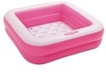 Piscina gonflabila pentru copii Frosted Baby, Intex, 85x85x23 cm, 57 L, polivinil, roz