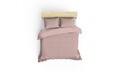 Lenjerie de pat dubla King Quilt(FR) Dusty Rose, Patik, 3 piese, 240x220 cm, bumbac ranforce, roz