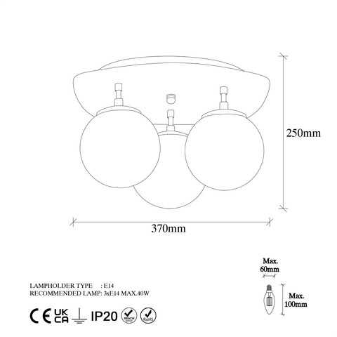 Lustra, Fulgor, 942FLG1383, Metal, Auriu