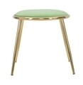 Scaun Glam Emily, Mauro Ferretti, 45 x 45 cm, fier/poliester, verde/auriu