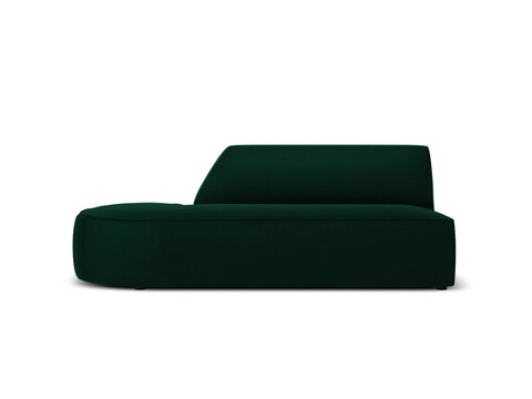 Canapea 2 locuri, Ruby, Micadoni Home, BL, 181x93x69 cm, catifea, verde bottle