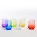 Set 6 pahare Pastel, Mercury, 425 ml, sticla, multicolor