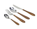 Set tacamuri 24 piese Antony Wood, Tognana Porcellane, inox, maro