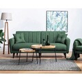 Set canapea extensibilă, Unique Design, 867UNQ1682, Lemn de carpen, Verde