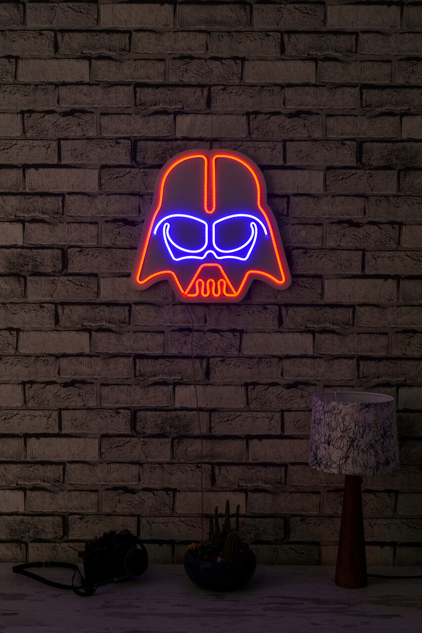 Decoratiune luminoasa LED, Darth Vader, Benzi flexibile de neon, DC 12 V, Rosu albastru - 1 | YEO