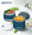 Caserola termica dubla Loca, Art of Dining by Heinner, 920 ml, inox/polipropilena, albastru/gri