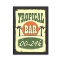 Tablou decorativ, Tropical Bar (40 x 55), MDF , Polistiren, Multicolor