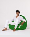 Fotoliu puf, Bean Bag, Ferndale Premium XXL, 115 x 130 cm, poliester impermeabil, verde