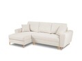 Coltar extensibil stanga 4 locuri, Moghan, Micadoni Home, NL, 241x145x88 cm, poliester Boucle, bej