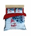 Lenjerie de pat dubla Xmas-423, Pearl Home, 3 piese, amestec bumbac, multicolor