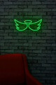 Decoratiune luminoasa LED, Angel, Benzi flexibile de neon, DC 12 V, Verde