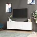 Comoda TV White, Inarch, 150x31x44 cm, alb