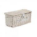 Cos de picnic pentru 4 persoane, DKD Home Decor, 44 x 28 x 19 cm  , rachita, bej/alb