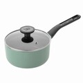 Cratita cu capac saucepan BergHOFF, Leo Sage, Ø18 cm, 1.9 L, aluminiu, invelis antiaderent, verde