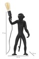 Lampa de masa Monkey, Mauro Ferretti, Ø26 x 55 cm, 1 x E27, 40W, polirasina, negru