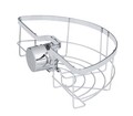 Suport pentru accesorii dus, Wenko, Shower Rod Caddy Floresta, 26 x 15.5 x 8 cm, metal/plastic, gri