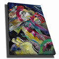 Tablou decorativ, 70100KANDINSKY019, Canvas , Lemn, Multicolor