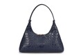 Geanta, Lucky Bees, 505 Croco Dark Blue, piele ecologica, bluemarin