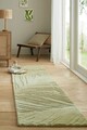 Covor Lino Leaf Sage, Flair Rugs, 60x230 cm, lana, verde