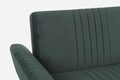 Canapea extensibila Johnny Dark Green, Bizzotto, 210 x 83 x 85 cm, catifea