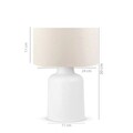 Lampa de masa, Insignio, 780SGN1911, PVC, Crem