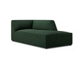 Sezlong living dreapta 1 loc, Ruby, Micadoni Home, BL, 180x93x69 cm, poliester, verde