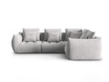 Coltar modular dreapta 3 locuri, Bloom-86, Micadoni Home, 316x216x95 cm, tesatura structurata, argintiu