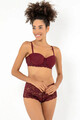 Set lenjerie intima sutien si chiloti, 999MRE1604 - 90, Miorre, 90% poliamida/10% elastan, Rosu claret