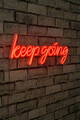 Decoratiune luminoasa LED, Keep Going, Benzi flexibile de neon, DC 12 V, Rosu