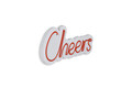 Decoratiune luminoasa LED, Cheers, Benzi flexibile de neon, DC 12 V, Rosu