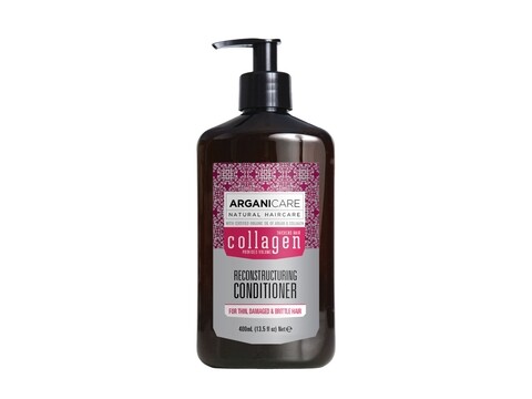 Balsam reparator pentru par subtire, deteriorat si fragil Collagen, Arganicare, 400 ml